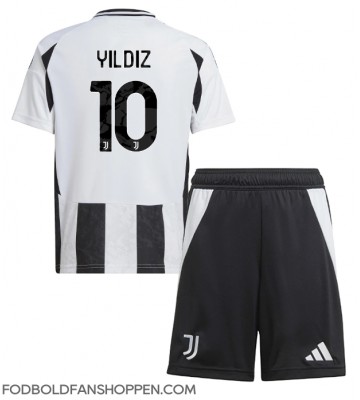 Juventus Kenan Yildiz #10 Hjemmebanetrøje Børn 2024-25 Kortærmet (+ Korte bukser)